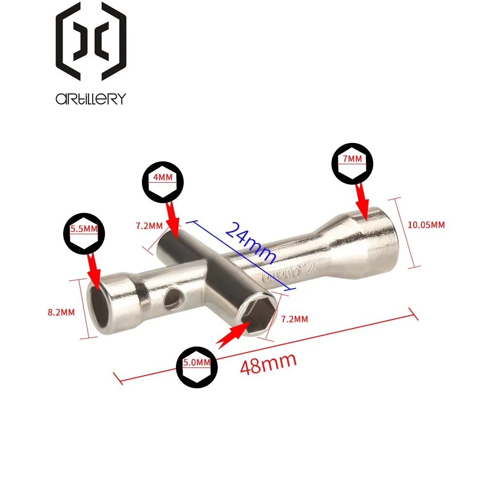 Hexagonal Cross Wrench Sleeve Maintenance Tool, Mini M2, M2.5, M3, M4, Screw Nut
Hexagonal Cross Wrench Sleeve Maintenance Tool, Mini M2, M2.5, M3, M4, Screw Nut