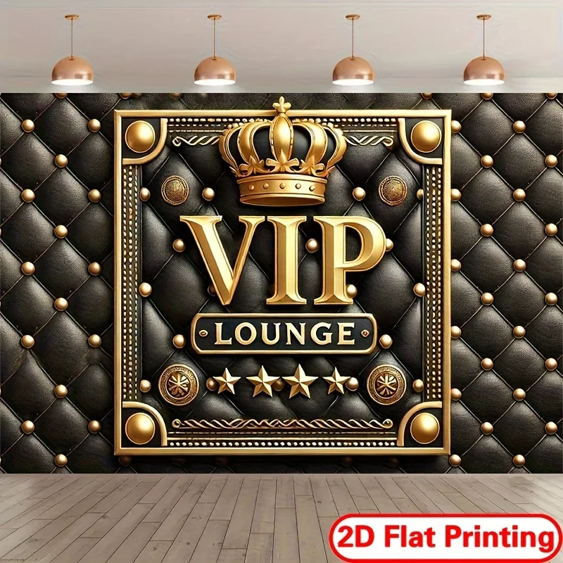 2D плоский VIP-гобелен с золотой эмблемой, премиум-класса, с текстурой черной кожи, короной и звездами
2D плоский VIP-гобелен с золотой эмблемой, премиум-класса, с текстурой черной кожи, короной и звездами