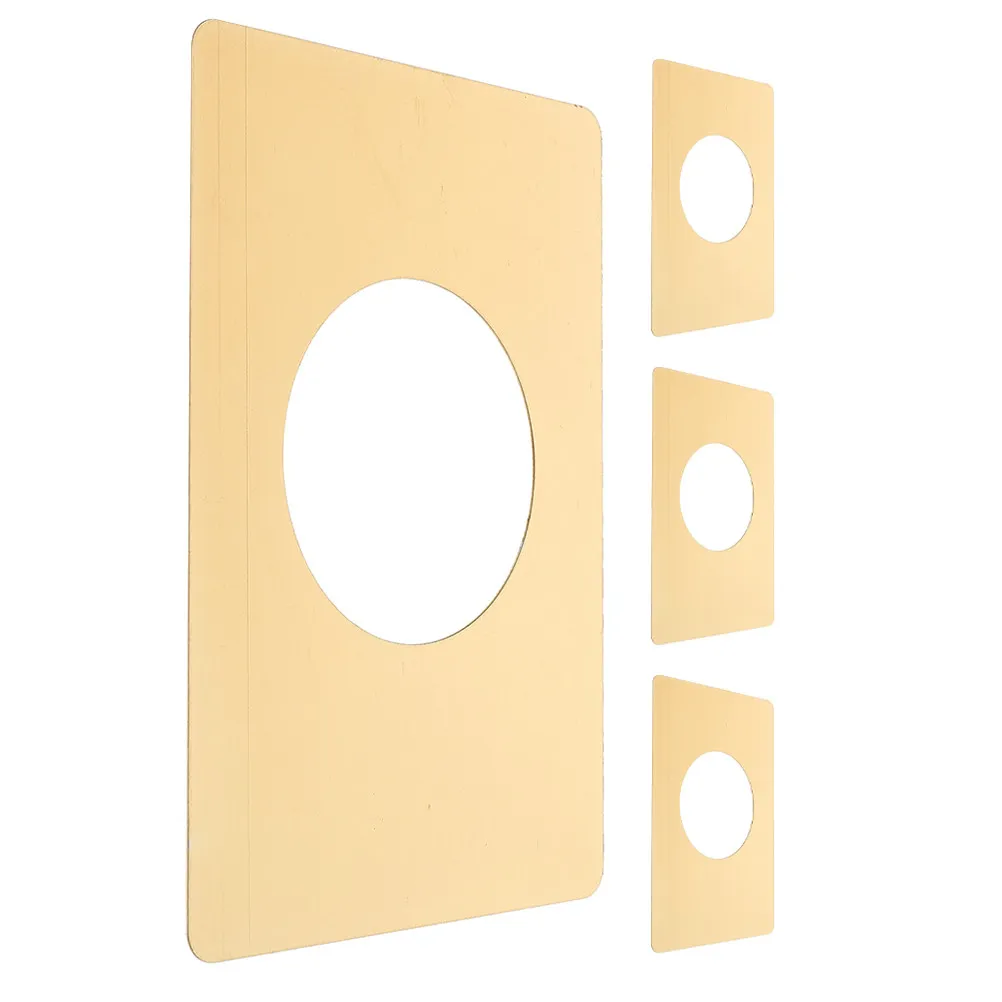 4Pcs Door Lock Repair Plate Circular Gold Finish Metal Reinforcement Plate for Door Knob Deadbolt Strike Hole Fixing Security
4Pcs Door Lock Repair Plate Circular Gold Finish Metal Reinforcement Plate for Door Knob Deadbolt Strike Hole Fixing Security