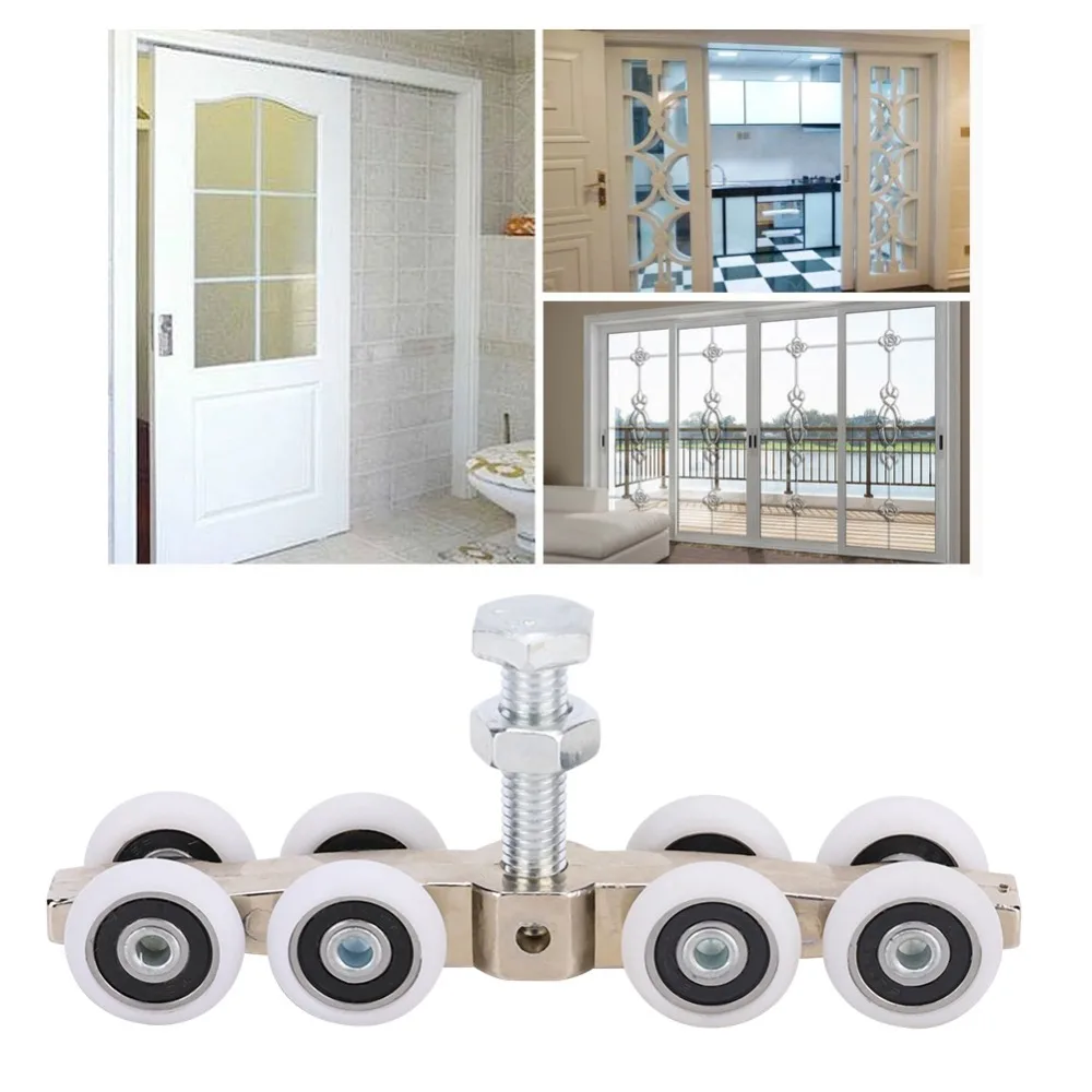 Stable Aluminum Alloy Sliding Door Roller 8 Wheels Durable Hanging Pulley Bearing Heavy Duty Door Wheel Furniture
Stable Aluminum Alloy Sliding Door Roller 8 Wheels Durable Hanging Pulley Bearing Heavy Duty Door Wheel Furniture
