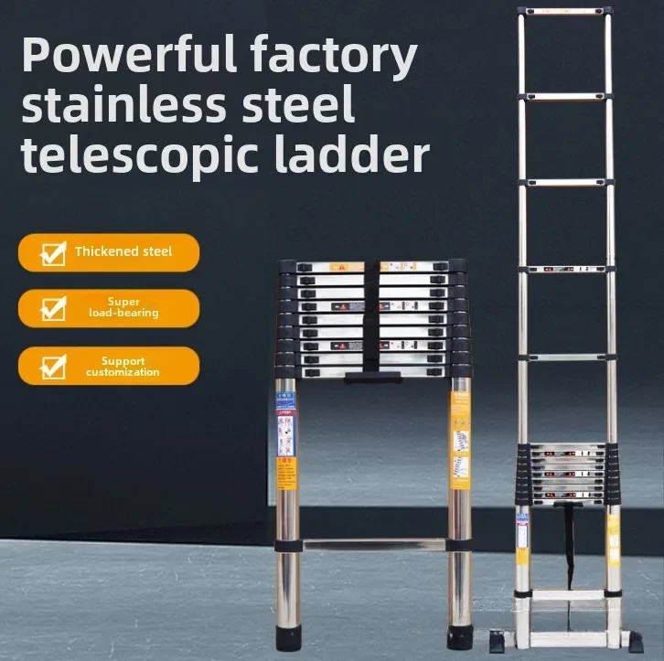 Stainless Steel Telescoping Ladder Stainless Steel Folding Ladder Portable Extendable Loft Ladder
Stainless Steel Telescoping Ladder Stainless Steel Folding Ladder Portable Extendable Loft Ladder