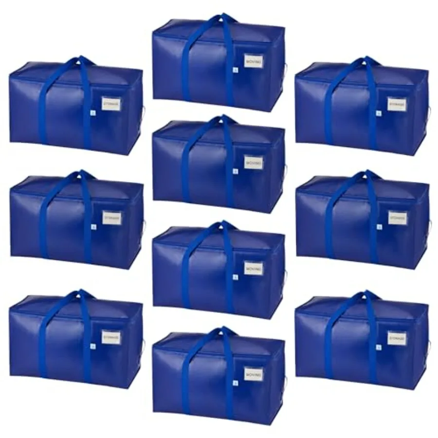 Heavy Duty Moving Bags, 90L Extra Large Moving Boxes Alternative, 50lbs Load, Wraparound Handles, Zippers and Tag, Packing Supp
Heavy Duty Moving Bags, 90L Extra Large Moving Boxes Alternative, 50lbs Load, Wraparound Handles, Zippers and Tag, Packing Supp