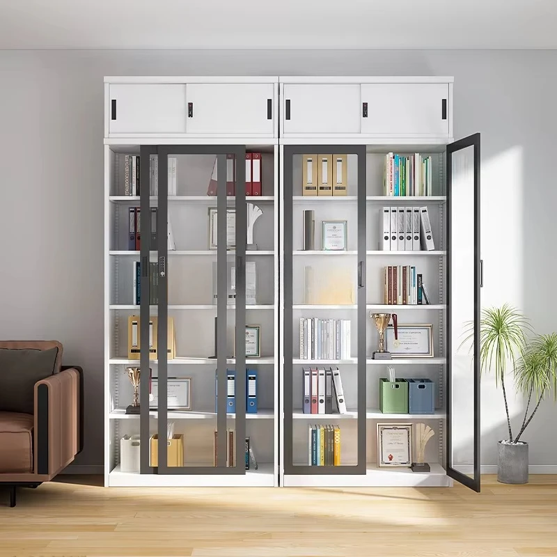 Modern Steel Iron Multi-layer File Cabinet Double Glass Door Password Floor-standing Office Archive for Living Room Use
Modern Steel Iron Multi-layer File Cabinet Double Glass Door Password Floor-standing Office Archive for Living Room Use
