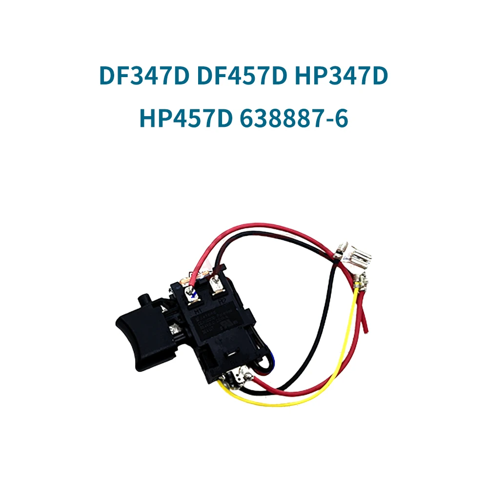 Switch for Makita DF347D DF457D HP347D HP457D 638887-6 Replacement start switch Part
Switch for Makita DF347D DF457D HP347D HP457D 638887-6 Replacement start switch Part