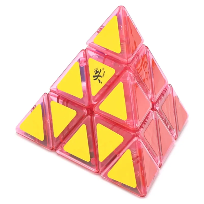 DaYan Pyramid Generation Cube Limited Edition in Black White Orange Color and Transparent Pink collectible educational toy
DaYan Pyramid Generation Cube Limited Edition in Black White Orange Color and Transparent Pink collectible educational toy