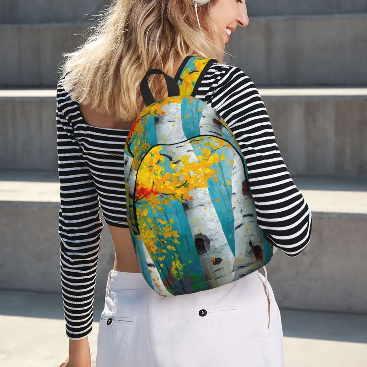 Autumn Birch Glow Textured Palette Knife Forest Backpack Hot Sale Daypack BookBag School Bag Shoulder Bags for Men Women
Autumn Birch Glow Textured Palette Knife Forest Backpack Hot Sale Daypack BookBag School Bag Shoulder Bags for Men Women