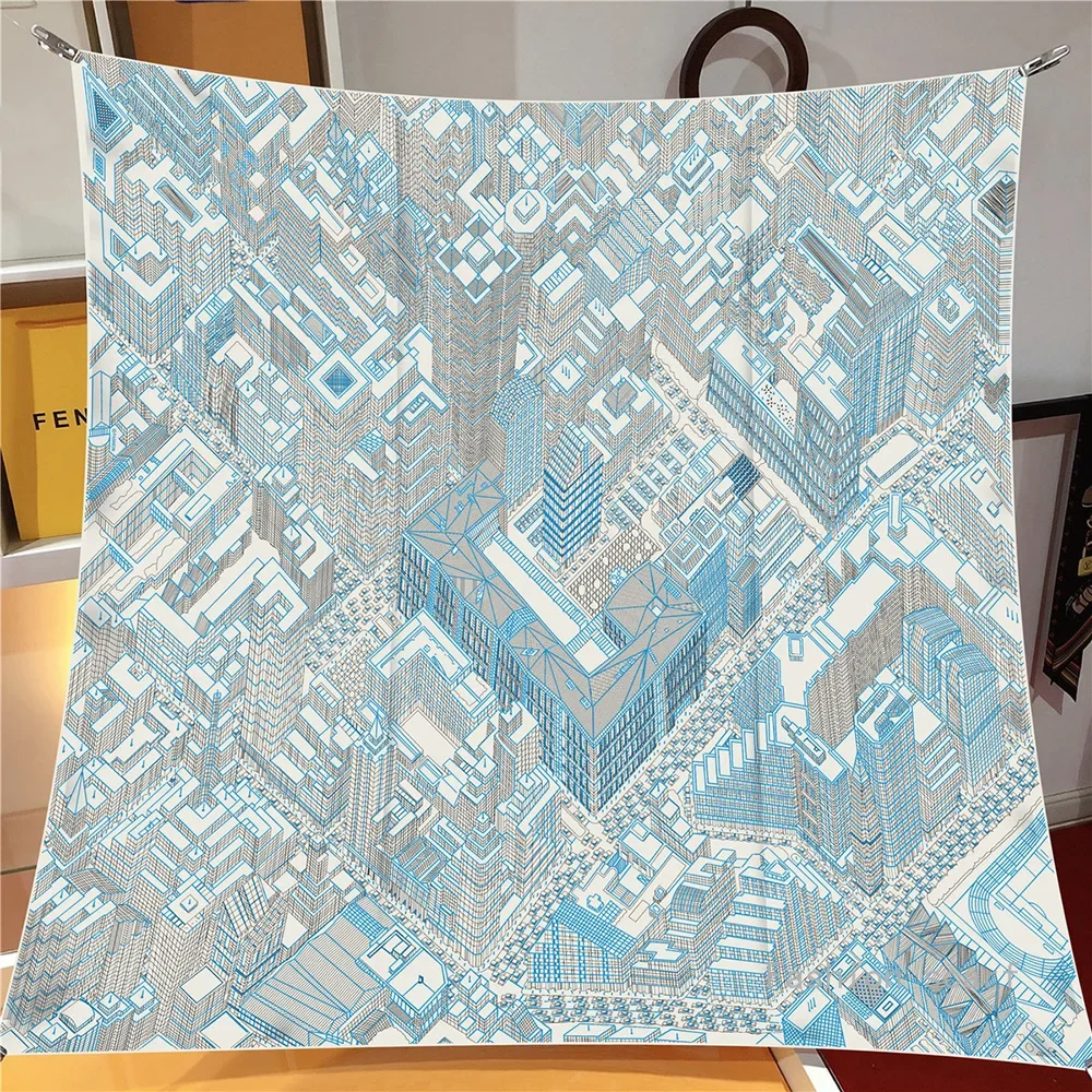 Versatile Headwear Bag Clothing And Accessories Square ScarfNew Paris City Building Twill Printing Women's Fashion Travel Shawl
Versatile Headwear Bag Clothing And Accessories Square ScarfNew Paris City Building Twill Printing Women's Fashion Travel Shawl