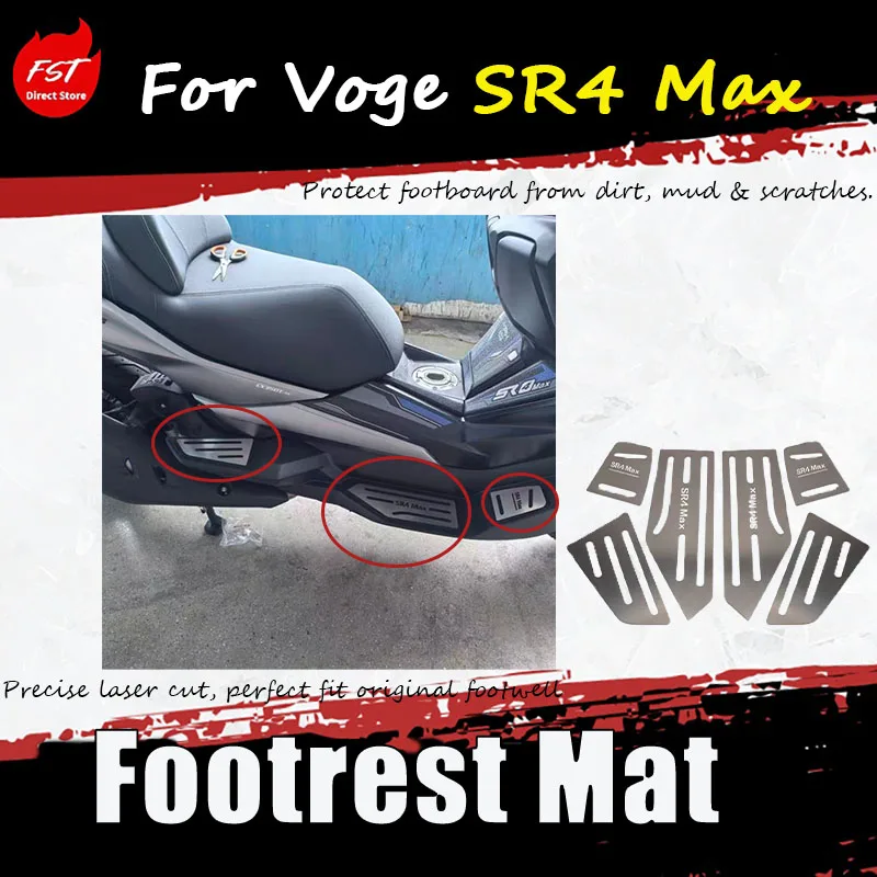 Специальные аксессуары для Voge SR4 Max - противоскользящие накладки на педали из нержавеющей стали LX350T-5.
Специальные аксессуары для Voge SR4 Max - противоскользящие накладки на педали из нержавеющей стали LX350T-5.