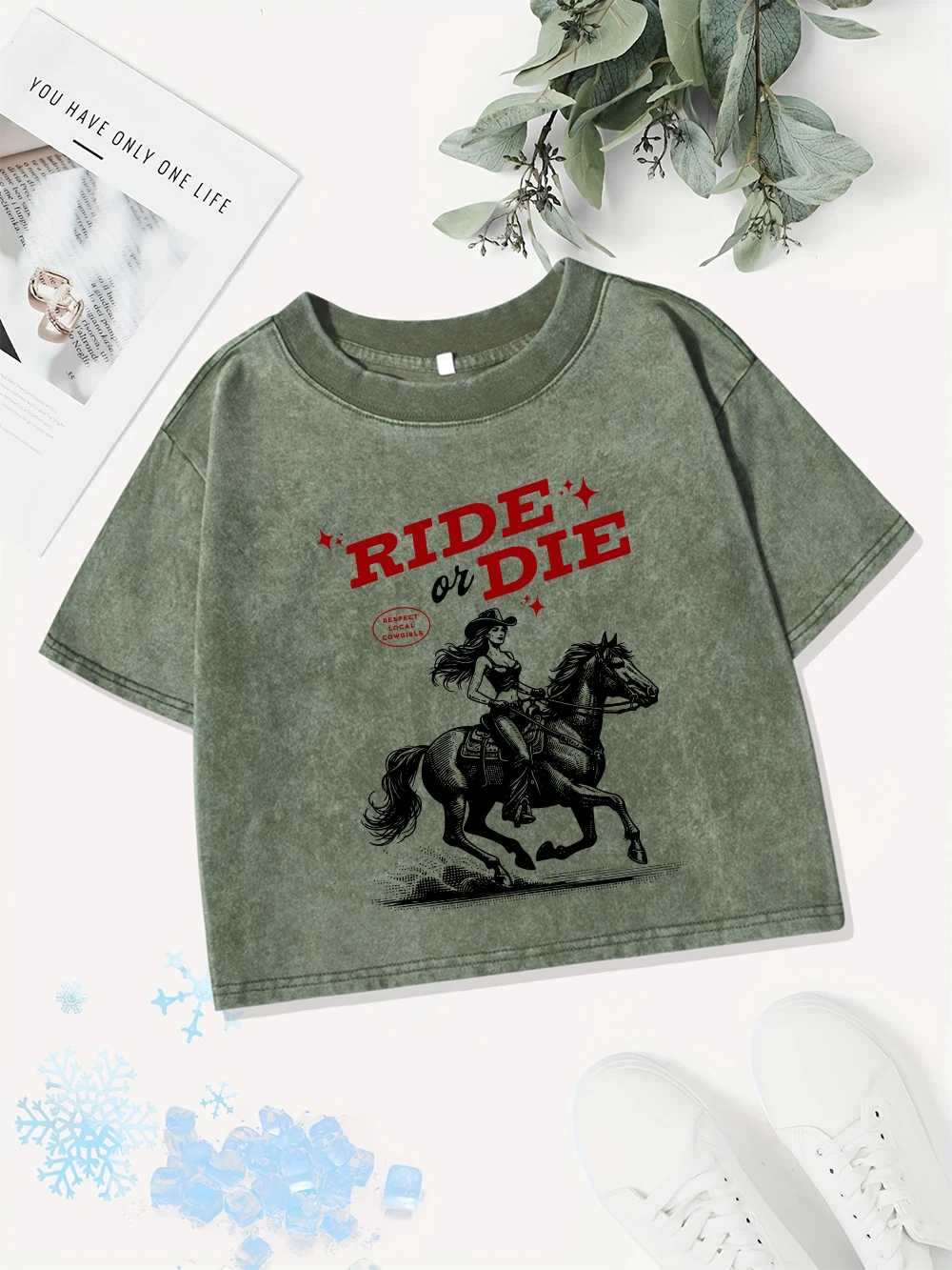Casual Cotton Crop Tops Womens Western Cowboy Girlprinting Washed T-Shirts Street O-Neck Regular Fit Streetwear Sexy Clothes
Casual Cotton Crop Tops Womens Western Cowboy Girlprinting Washed T-Shirts Street O-Neck Regular Fit Streetwear Sexy Clothes