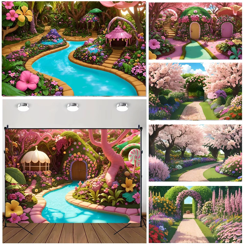 MOON.QG Pink Garden Backdrop Cottages Tree House Cherry Background Photobooth Photocall Portrait Photography Accessories Photo
MOON.QG Pink Garden Backdrop Cottages Tree House Cherry Background Photobooth Photocall Portrait Photography Accessories Photo