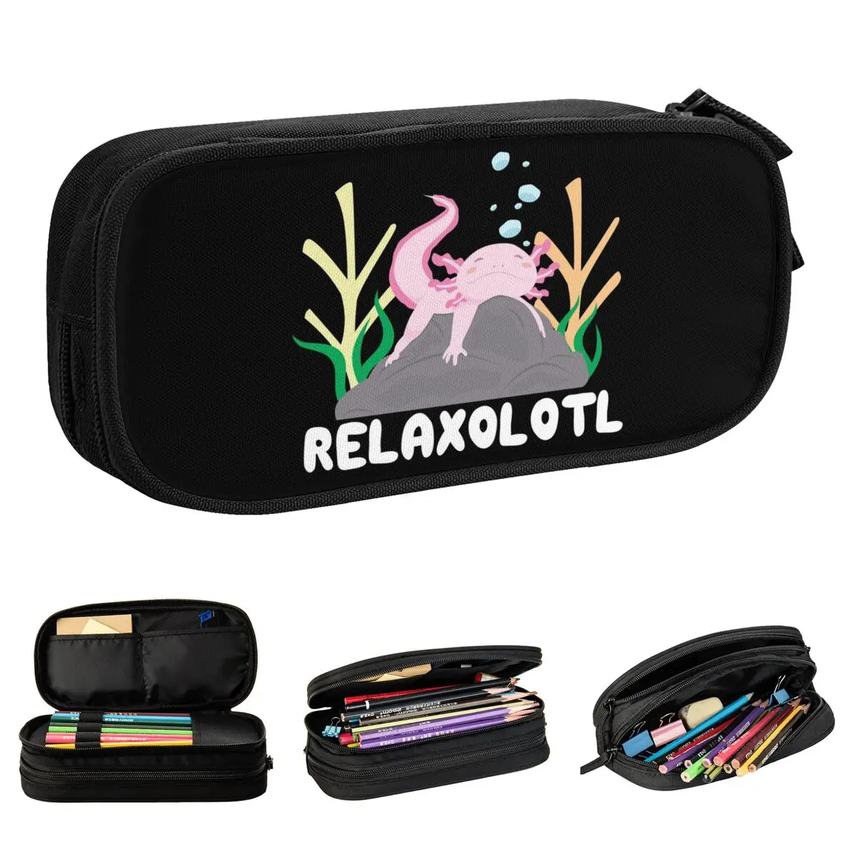 Relaxolotl расслабляющий Axolotl, Классический футляр для ручек и карандашей с рыбками, Детские вместительные косметические пеналы для студентов и школ
Relaxolotl расслабляющий Axolotl, Классический футляр для ручек и карандашей с рыбками, Детские вместительные косметические пеналы для студентов и школ