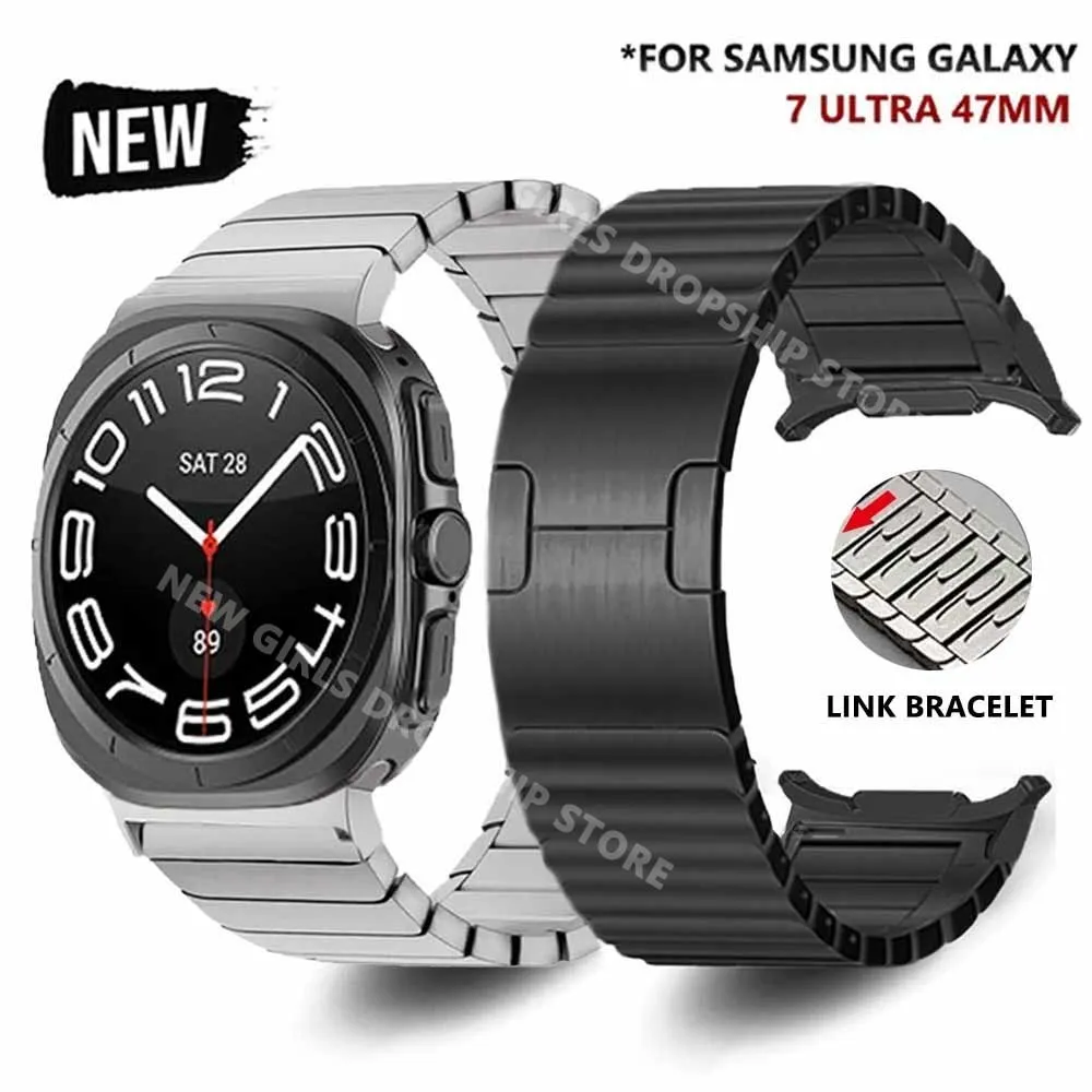 Браслет звеньевой из нержавеющей стали для Samsung Galaxy Watch 7 Ultra 47 мм, деловой ремешок без зазора, браслет для SAMSUNG Watch 7 Ultra 47 мм
Браслет звеньевой из нержавеющей стали для Samsung Galaxy Watch 7 Ultra 47 мм, деловой ремешок без зазора, браслет для SAMSUNG Watch 7 Ultra 47 мм