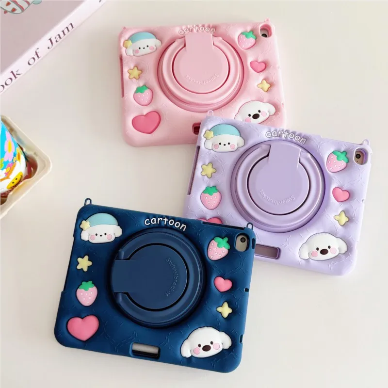 3D Cute Cute Cartoon White Dog 3in1 Detachable Tablet Case For iPad Mini1 2 3 4 5 6 7 7.9/8.3in Rotate Stand Kids Silicone Cover
3D Cute Cute Cartoon White Dog 3in1 Detachable Tablet Case For iPad Mini1 2 3 4 5 6 7 7.9/8.3in Rotate Stand Kids Silicone Cover