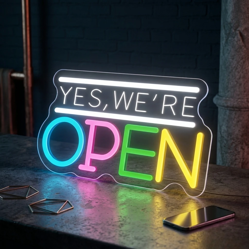 Светодиодная неоновая вывеска «Да, мы работаем» с питанием от USB, регулируемая, для декора стен в баре, кофейне, дома, на вечеринке, свадьбе, в качестве фонового светового декора
Светодиодная неоновая вывеска «Да, мы работаем» с питанием от USB, регулируемая, для декора стен в баре, кофейне, дома, на вечеринке, свадьбе, в качестве фонового светового декора