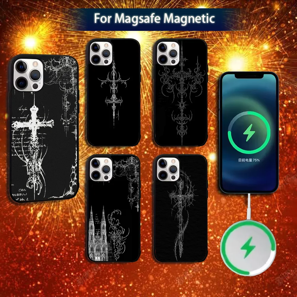 Cyber Sigil Cross line Phone Case For iPhone 16e,16,15,14,13,12,11,Plus,Pro,Max,Mini Magsafe Magnetic Wireless Charging
Cyber Sigil Cross line Phone Case For iPhone 16e,16,15,14,13,12,11,Plus,Pro,Max,Mini Magsafe Magnetic Wireless Charging