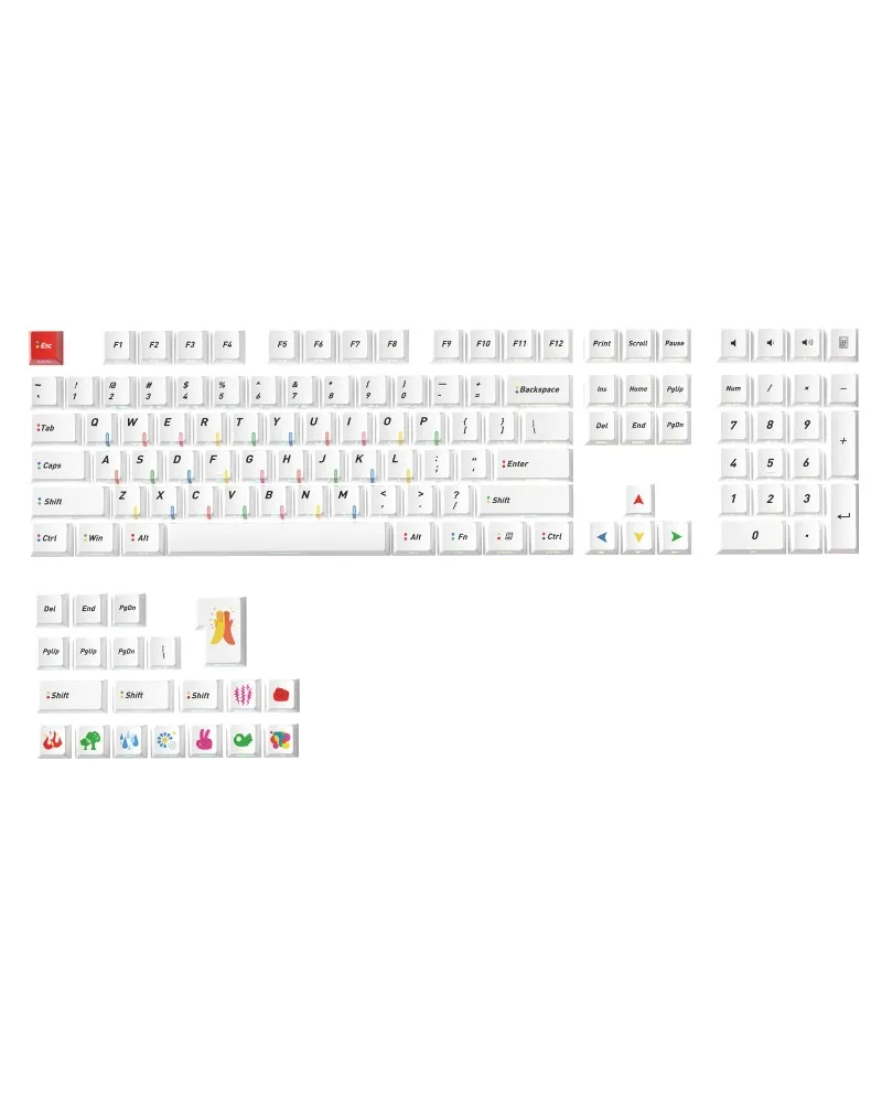 Clean White Neon Era Keycaps 128 Keys Five-sided Sublimation Cherry Original Profile Anti-Oil Full Set
Clean White Neon Era Keycaps 128 Keys Five-sided Sublimation Cherry Original Profile Anti-Oil Full Set