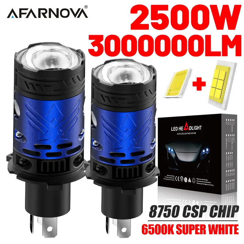 2PC H4 LED Car Headlight Projector Car Bulb Mini Lens Wireless h4 Plug&Play Canbus 6500K Auto Motorcycle H4 LED Lens with Fan
2PC H4 LED Car Headlight Projector Car Bulb Mini Lens Wireless h4 Plug&Play Canbus 6500K Auto Motorcycle H4 LED Lens with Fan