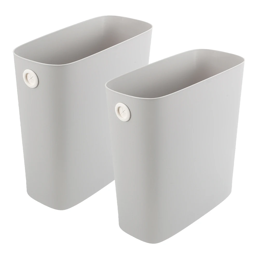 2pcs Garbage Can Trash Bin For Bedroom Plastic Household Waste Bucket Narrow Slim Design Reusable Easy To Clean Home Office
2pcs Garbage Can Trash Bin For Bedroom Plastic Household Waste Bucket Narrow Slim Design Reusable Easy To Clean Home Office