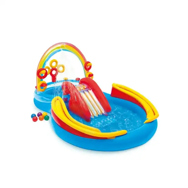 Intex Centro de Juegos Inflable con Anillo Arcoíris con Tobogán, 9'9 x 6'4 x 4'5
Intex Centro de Juegos Inflable con Anillo Arcoíris con Tobogán, 9'9 x 6'4 x 4'5