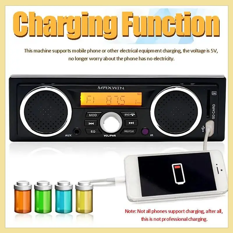 High Quality 1 Din Car Radio MP3 Bluetooth Hands-Free Call Car Stereo Built-In With 2 Speakers Supports FM USB AUX
High Quality 1 Din Car Radio MP3 Bluetooth Hands-Free Call Car Stereo Built-In With 2 Speakers Supports FM USB AUX