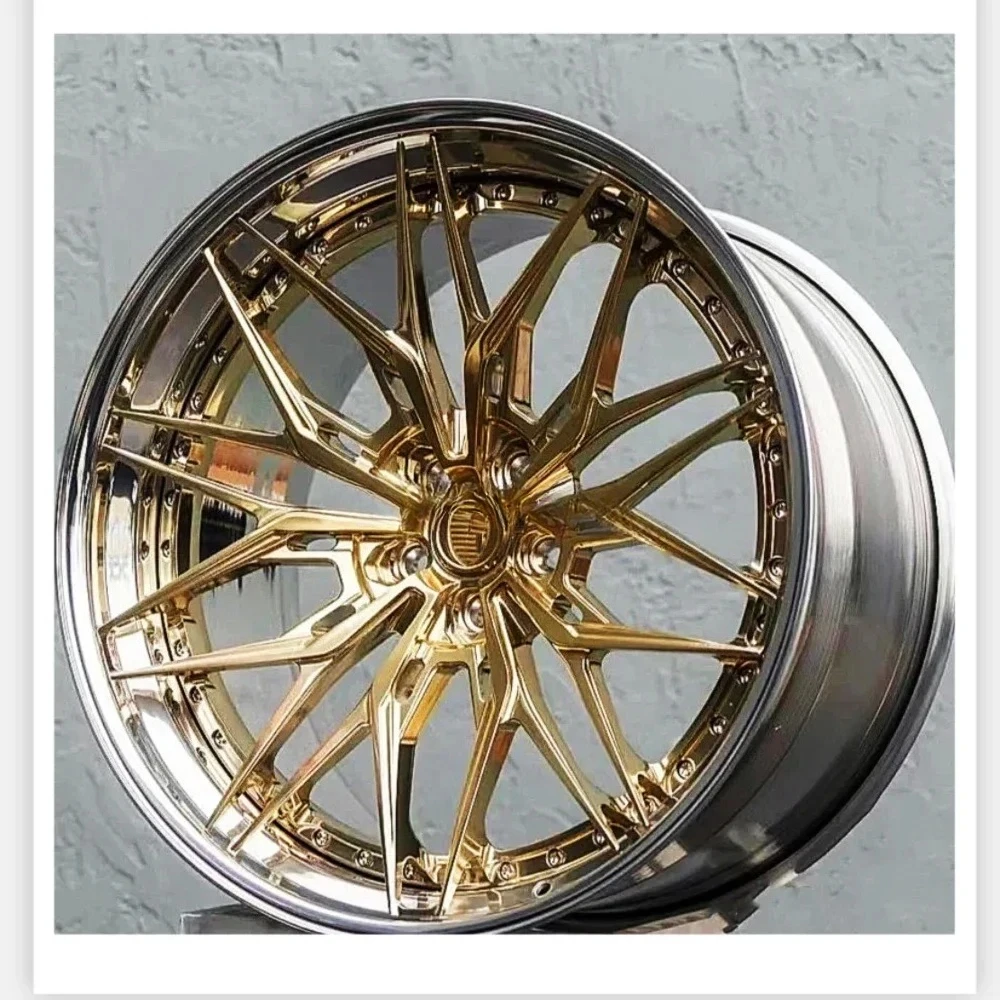 Chrome golden alloy forged wheels 20inch 5X112 5X114 5X130 5X120 concave car rims
Chrome golden alloy forged wheels 20inch 5X112 5X114 5X130 5X120 concave car rims