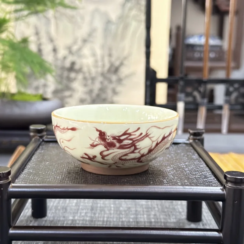 Vintage Ceramic Jingdezhen Style Alum Red Pattern Pu'er Cup Personal Special Tea Bowl Men's Single
Vintage Ceramic Jingdezhen Style Alum Red Pattern Pu'er Cup Personal Special Tea Bowl Men's Single