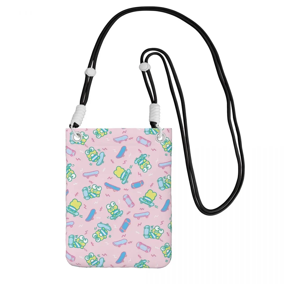 Custom Fashion KeroKeroKeroppi Mobile Phone Bag Men Women Cute Frog Shoulder Crossbody Bag Amusement Park Adjustable Length
Custom Fashion KeroKeroKeroppi Mobile Phone Bag Men Women Cute Frog Shoulder Crossbody Bag Amusement Park Adjustable Length