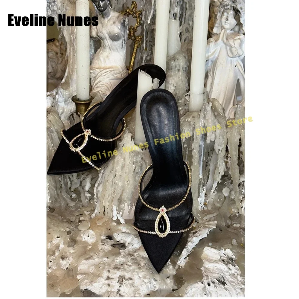 Pink Gemstone Straight Strap Slippers Pointed Toe Thin Heels Cut Out Slip On Women Sweet Sandals 2025 Summer Luxury Shoes Dress 
Pink Gemstone Straight Strap Slippers Pointed Toe Thin Heels Cut Out Slip On Women Sweet Sandals 2025 Summer Luxury Shoes Dress