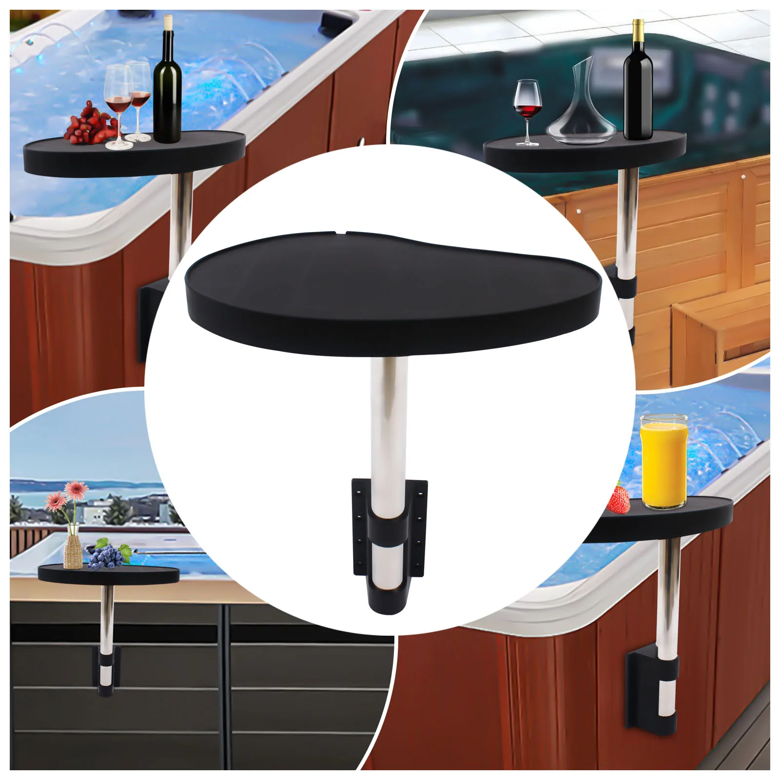 Black Bathtub SPA Tray(304 Stainless Steel+PP+ABS) - Rust-Resistant&Durable, 23.2*14.6In Large Tray&360° Rotatable Design
Black Bathtub SPA Tray(304 Stainless Steel+PP+ABS) - Rust-Resistant&Durable, 23.2*14.6In Large Tray&360° Rotatable Design