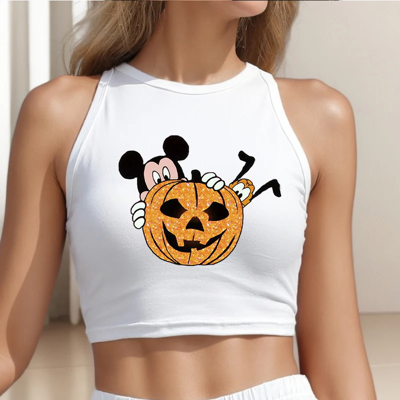 Sleeveless Disney Halloween Woman Clothing Tees New Cartoon Female Printed Mickey Black Tops T Shirt Y2k Custom Luxury Clothes
Sleeveless Disney Halloween Woman Clothing Tees New Cartoon Female Printed Mickey Black Tops T Shirt Y2k Custom Luxury Clothes