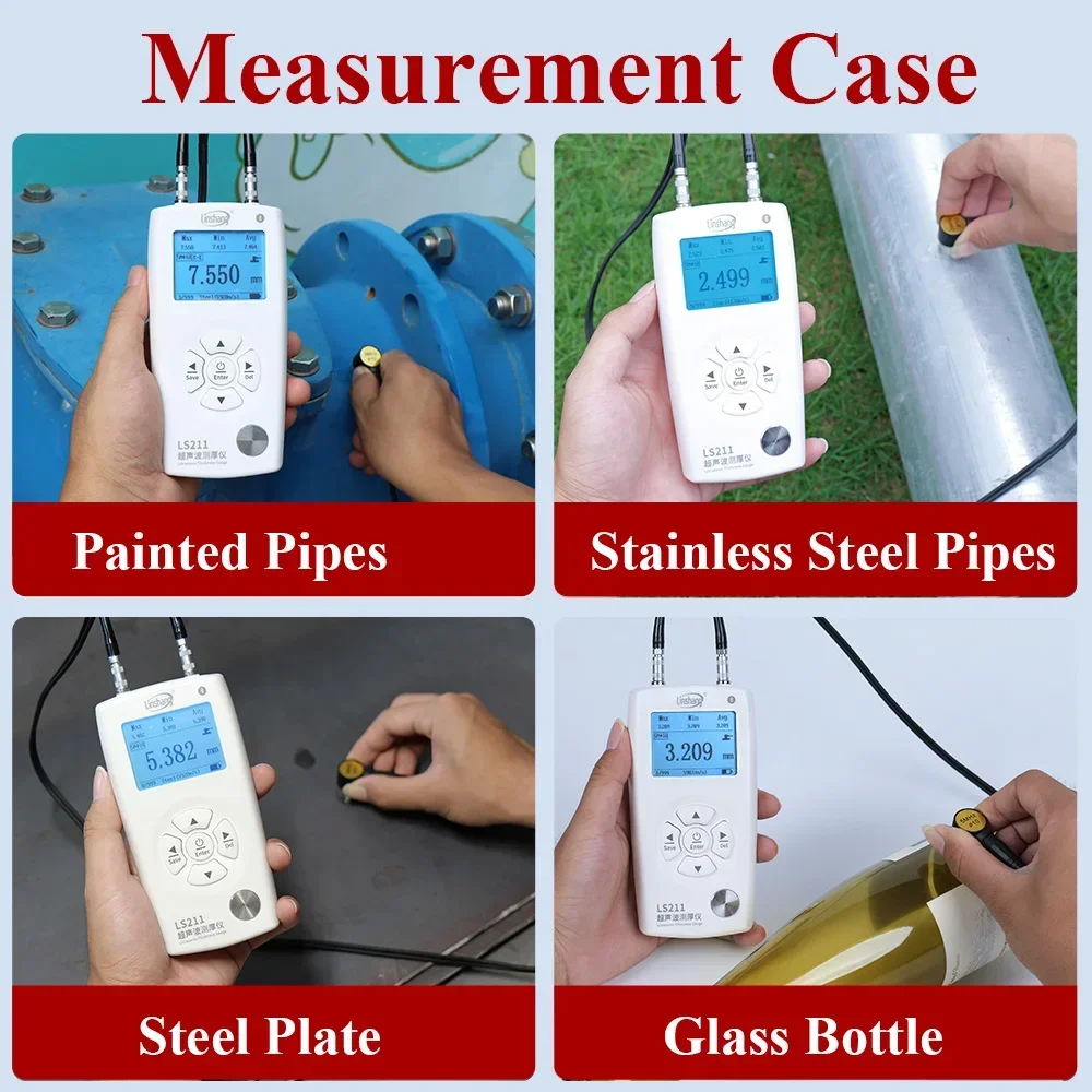 IN STOCK LS211 Ultrasonic Thickness Gauge Through Coating Pipe Industrial Ultrasonic Thickness Gauge for Metal
IN STOCK LS211 Ultrasonic Thickness Gauge Through Coating Pipe Industrial Ultrasonic Thickness Gauge for Metal