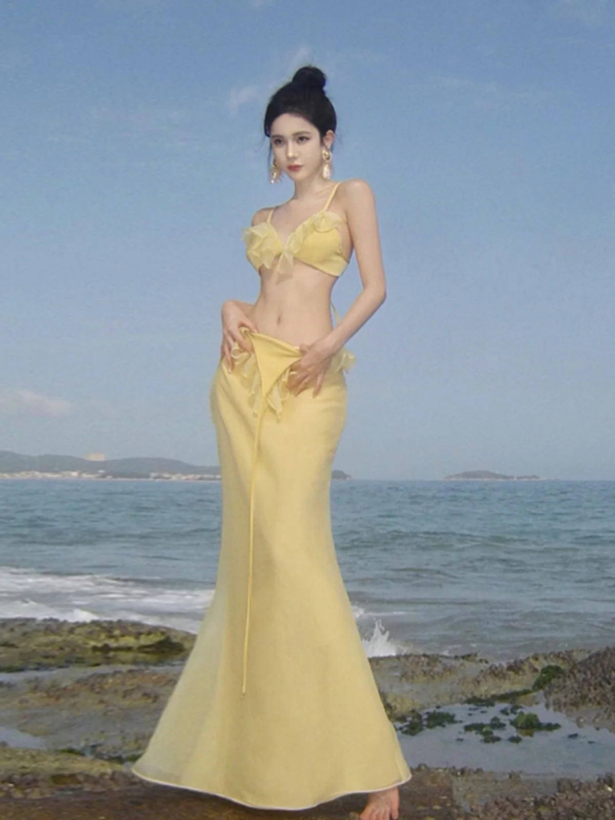 Women Sexy Slim Straped Backless Sleeveless Maxi Dress High Split Fit Tassel Lace-Neck Slits Hem Prom Party Long Bodycon WH16
Women Sexy Slim Straped Backless Sleeveless Maxi Dress High Split Fit Tassel Lace-Neck Slits Hem Prom Party Long Bodycon WH16