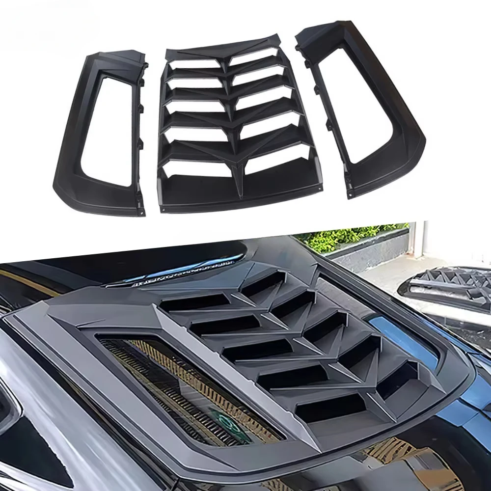 tte Black Carbon Look Gloss Black Car Rear Window Decorative Shutters Air Vents Shutter Grilles for Ford Mustang 2015-2022custom
tte Black Carbon Look Gloss Black Car Rear Window Decorative Shutters Air Vents Shutter Grilles for Ford Mustang 2015-2022custom
