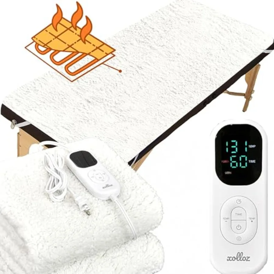 Massage Table Warmer Heating Pad 71"x31" Heated Massage Pad with Adjustable Temperature 104°F 131°F Auto Shut-Off Sherpa Fabric
Massage Table Warmer Heating Pad 71"x31" Heated Massage Pad with Adjustable Temperature 104°F 131°F Auto Shut-Off Sherpa Fabric