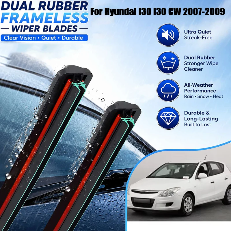 For Hyundai i30 I30 CW 2007-2009 3PCS 24" + 18" + 12" Front Rear Wiper Blades Windshield Windscreen Window Cutter Accessories
For Hyundai i30 I30 CW 2007-2009 3PCS 24" + 18" + 12" Front Rear Wiper Blades Windshield Windscreen Window Cutter Accessories