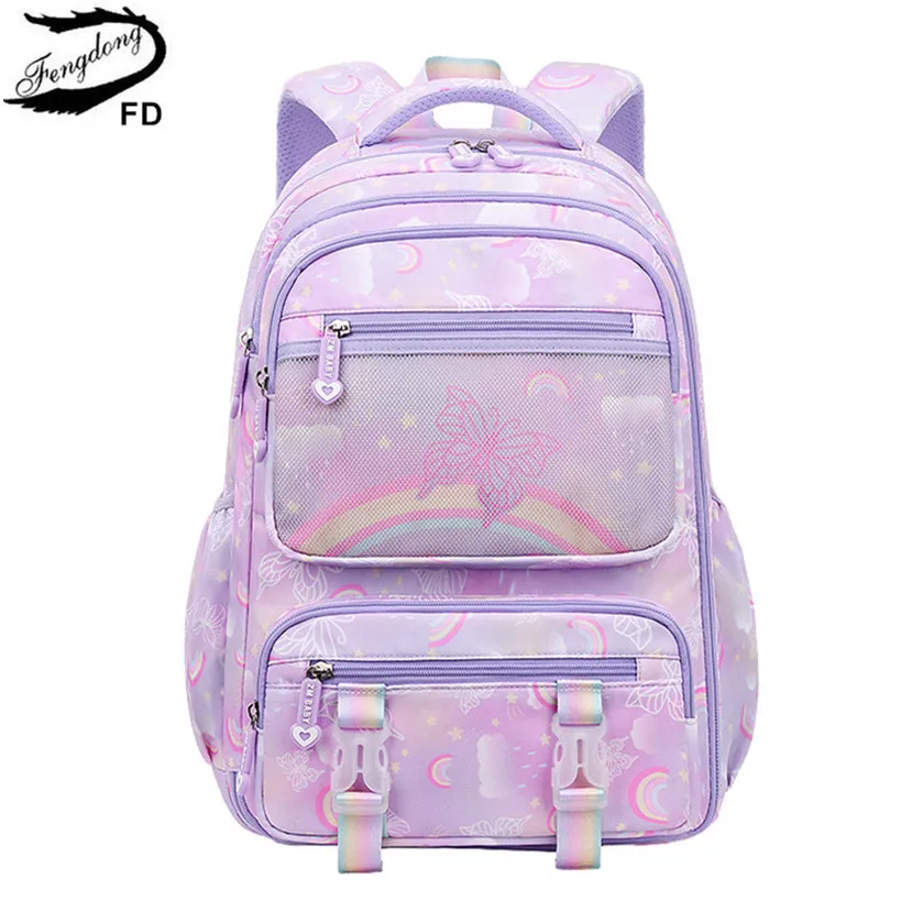 elementary school student bag purple school backpack for girls large capacity bookbag rainbow school bag for books children gift
elementary school student bag purple school backpack for girls large capacity bookbag rainbow school bag for books children gift