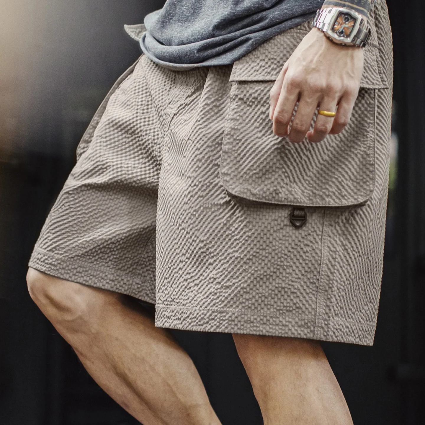 Maden Men's Lightweight Seersucker Five Inch Shorts American Retro Mountain Style Techwear Thin Casual Summer Men Bottoms
Maden Men's Lightweight Seersucker Five Inch Shorts American Retro Mountain Style Techwear Thin Casual Summer Men Bottoms