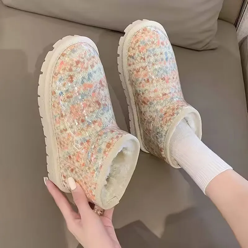 2025 Winter Snow Boots Women Fashion Warm Thick Soles Comfortable Non-slip Waterproof Outdoor Beautiful Casual Cotton Shoes
2025 Winter Snow Boots Women Fashion Warm Thick Soles Comfortable Non-slip Waterproof Outdoor Beautiful Casual Cotton Shoes