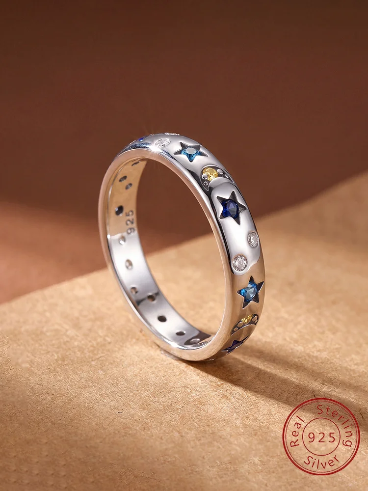 925 Sterling Silver Fashion Stars Moon Round Ring For Women Engagement Anniversary Daily Wear High Quality Fine Jewelry
925 Sterling Silver Fashion Stars Moon Round Ring For Women Engagement Anniversary Daily Wear High Quality Fine Jewelry
