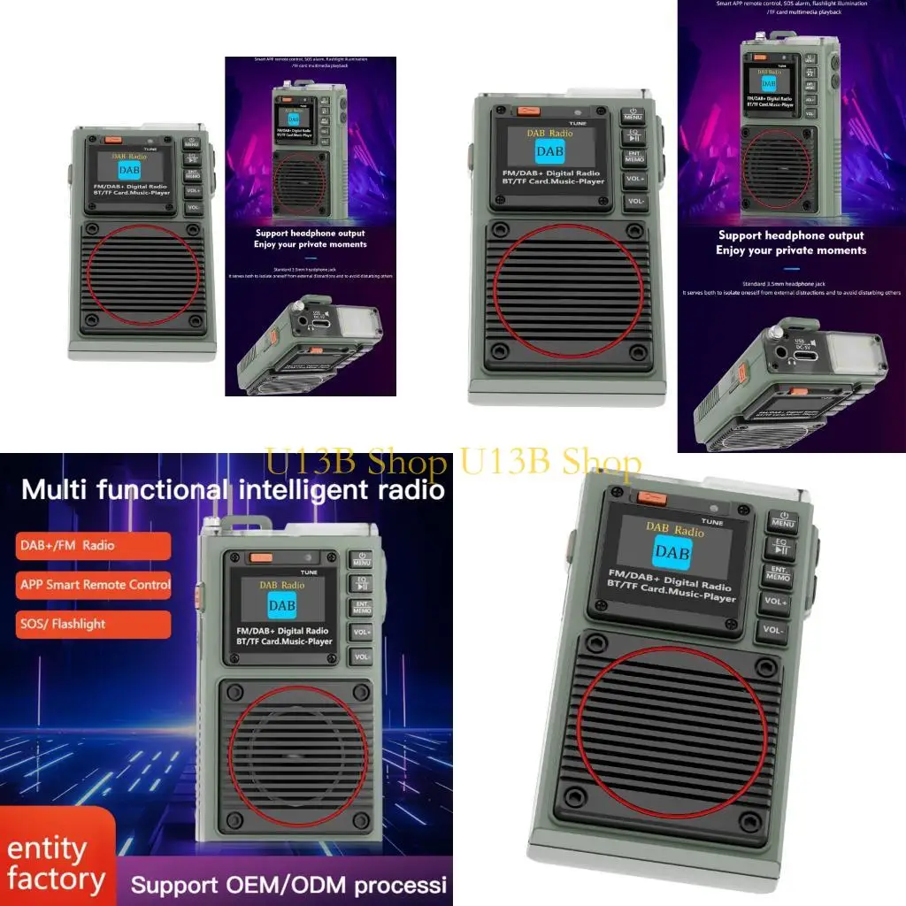 U13B 787DAB Portable Digital Radio with Double Band Reception Perfect for Commuting and Office Long Time Use
U13B 787DAB Portable Digital Radio with Double Band Reception Perfect for Commuting and Office Long Time Use