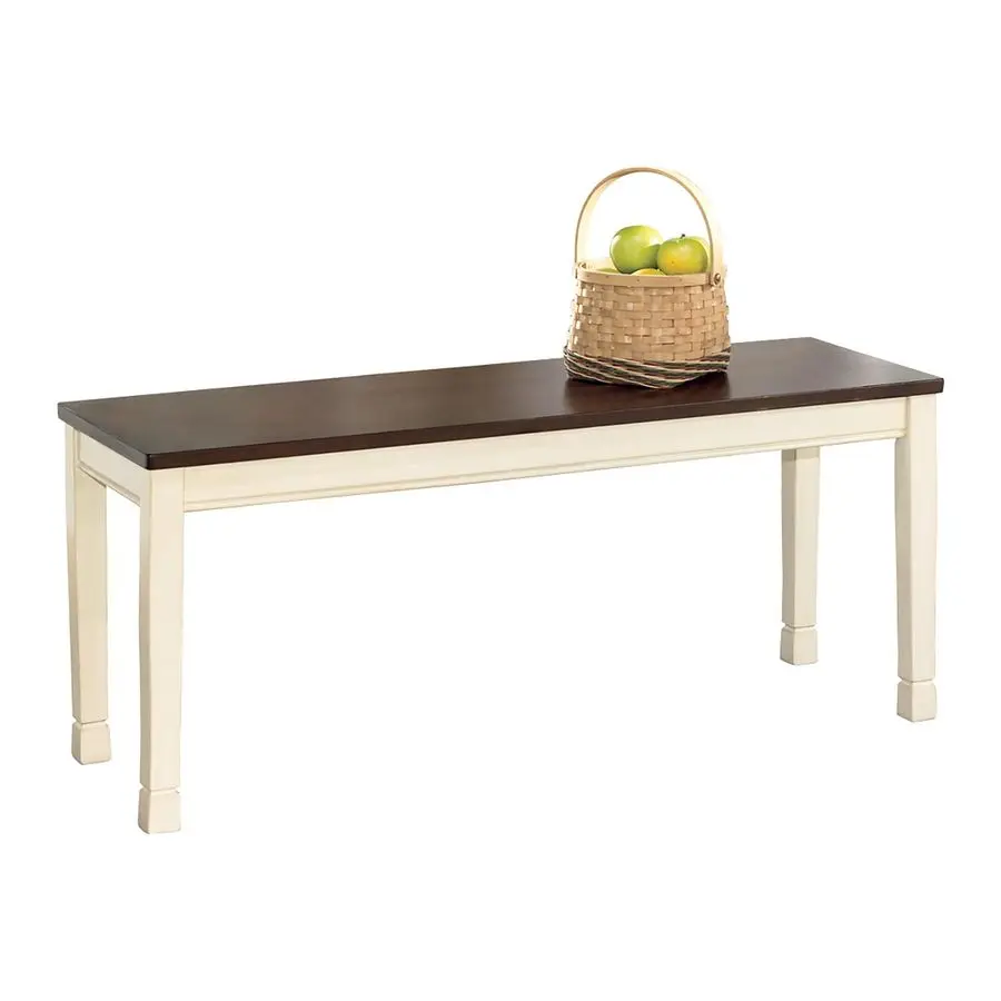 Design by Ashley Whitesburg Cottage Rectangular Dining Bench, Brown amp Antique White
Design by Ashley Whitesburg Cottage Rectangular Dining Bench, Brown amp Antique White