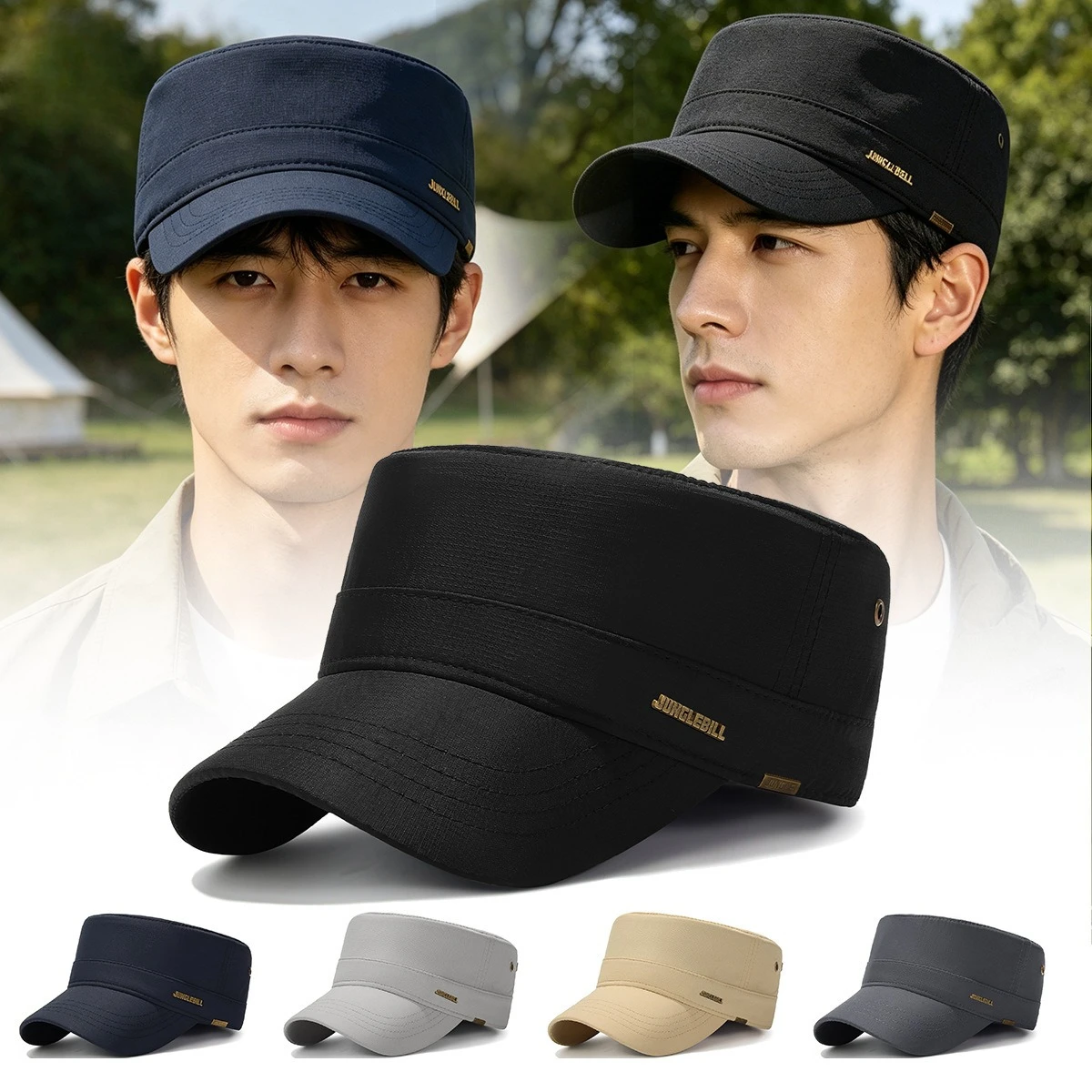 All seasons are available Mens Men's Flat Military Hat Is Simple And Versatile Washable Cotton Flat Top Sun Proof Military Cap
All seasons are available Mens Men's Flat Military Hat Is Simple And Versatile Washable Cotton Flat Top Sun Proof Military Cap