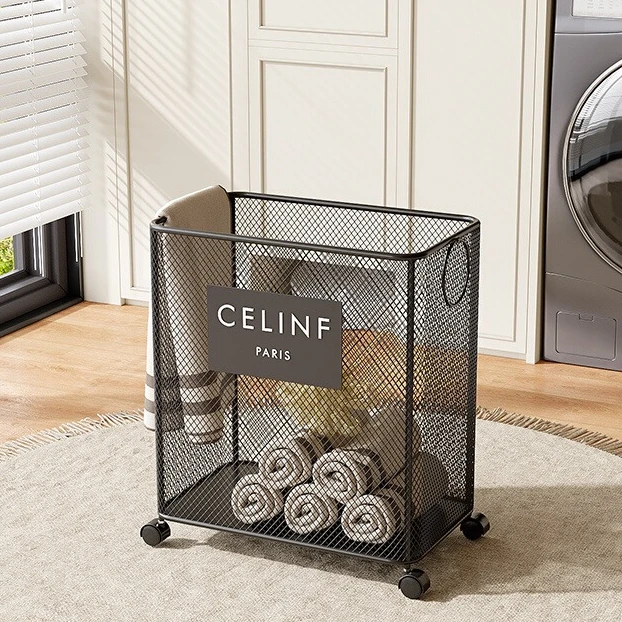 Large Rolling Iron Wire Laundry Hamper with Wheels, Heavy Duty Dirty Clothes Storage Basket, Home Organizer for Bedroom Bathroom
Large Rolling Iron Wire Laundry Hamper with Wheels, Heavy Duty Dirty Clothes Storage Basket, Home Organizer for Bedroom Bathroom