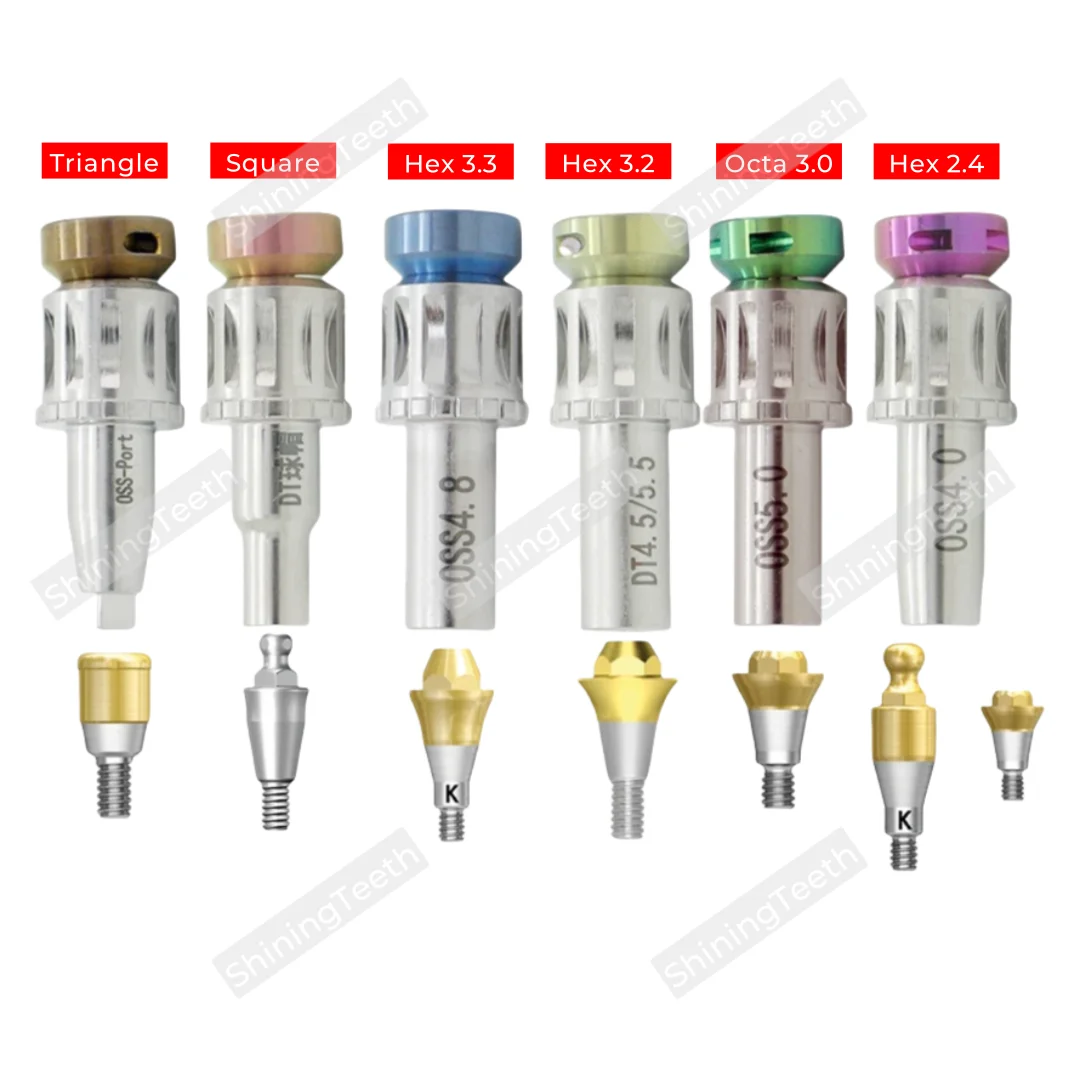 Dental Straight Multi-Unit Abutment Torque Wrench Ratchet Driver Compatible with DEN Port Locator System
Dental Straight Multi-Unit Abutment Torque Wrench Ratchet Driver Compatible with DEN Port Locator System 