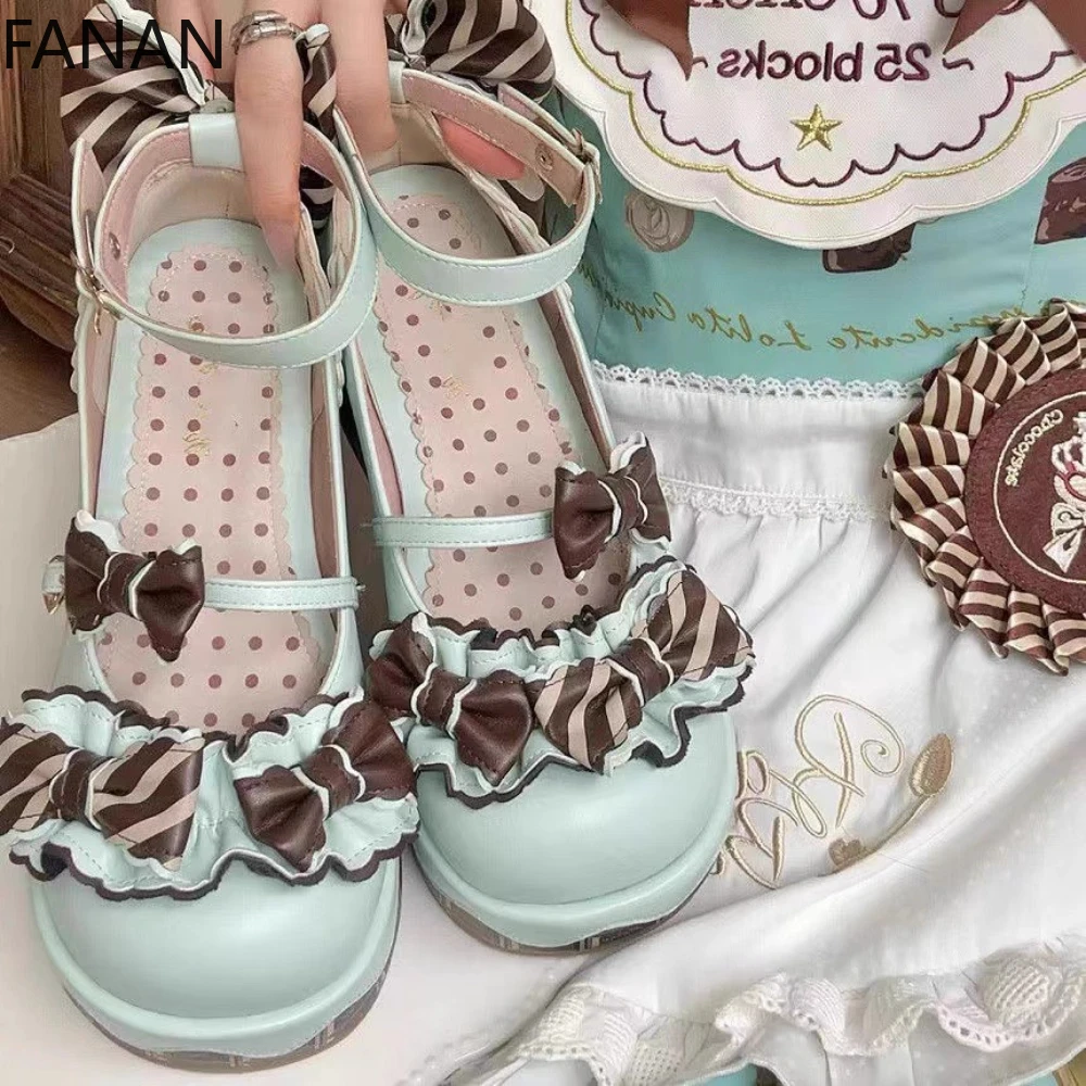 Lolita High Heel Women's Shoes Sweet Bow Dopamine Mary Jane Girl Platform Lo Flat Leather Princess Shoes Pumps Comfortable
Lolita High Heel Women's Shoes Sweet Bow Dopamine Mary Jane Girl Platform Lo Flat Leather Princess Shoes Pumps Comfortable