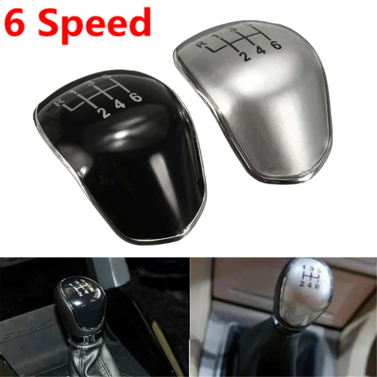 6 Speed Chrome Black Gear Shift Knob Cap Cover For Ford Focus Fiesta Replacement Black Chrome
6 Speed Chrome Black Gear Shift Knob Cap Cover For Ford Focus Fiesta Replacement Black Chrome
