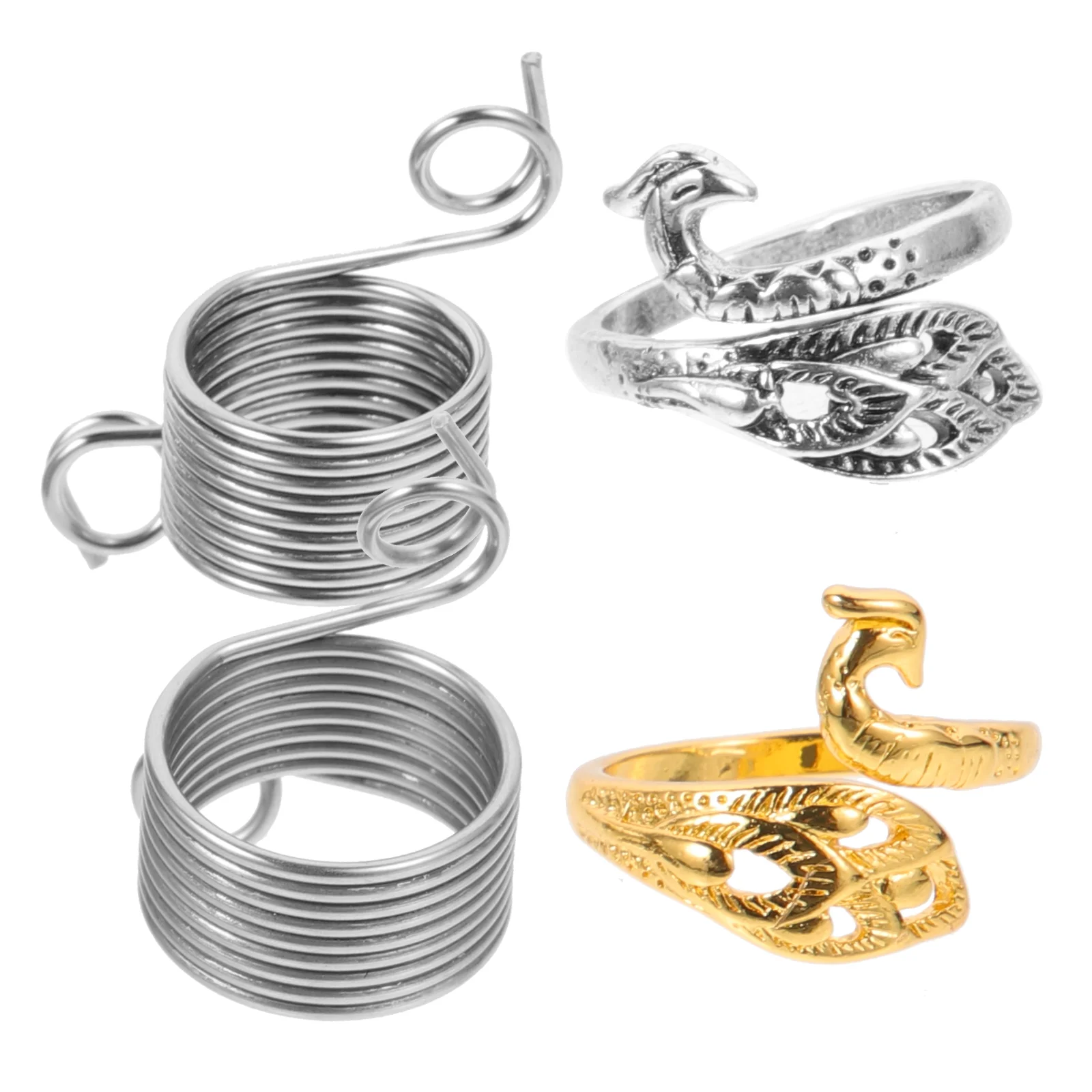 4 Pcs Braided Ring Crochet Hook Yarn Thimble Knitting Rings for Strands Stainless Steel Crocheting Tools
4 Pcs Braided Ring Crochet Hook Yarn Thimble Knitting Rings for Strands Stainless Steel Crocheting Tools