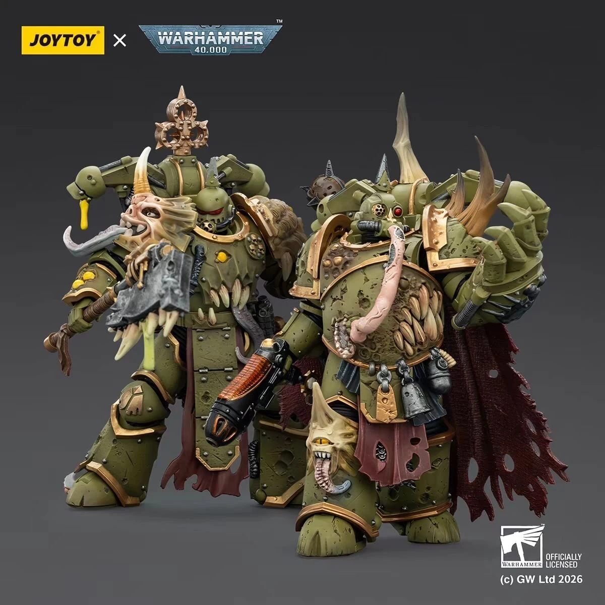 JOYTOY Warhammer 40000/40k Death Guard Plague Marine Champion / Plague Marine Action Figure Doll Model Decoration Collection
JOYTOY Warhammer 40000/40k Death Guard Plague Marine Champion / Plague Marine Action Figure Doll Model Decoration Collection