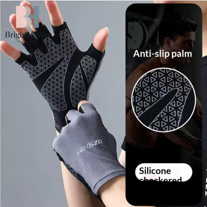 Half Finger Cycling Gloves Men Women Anti Slip Shock Breathable Summer Bicycle Fingerless Sports Gym Training Bike B.H
Half Finger Cycling Gloves Men Women Anti Slip Shock Breathable Summer Bicycle Fingerless Sports Gym Training Bike B.H