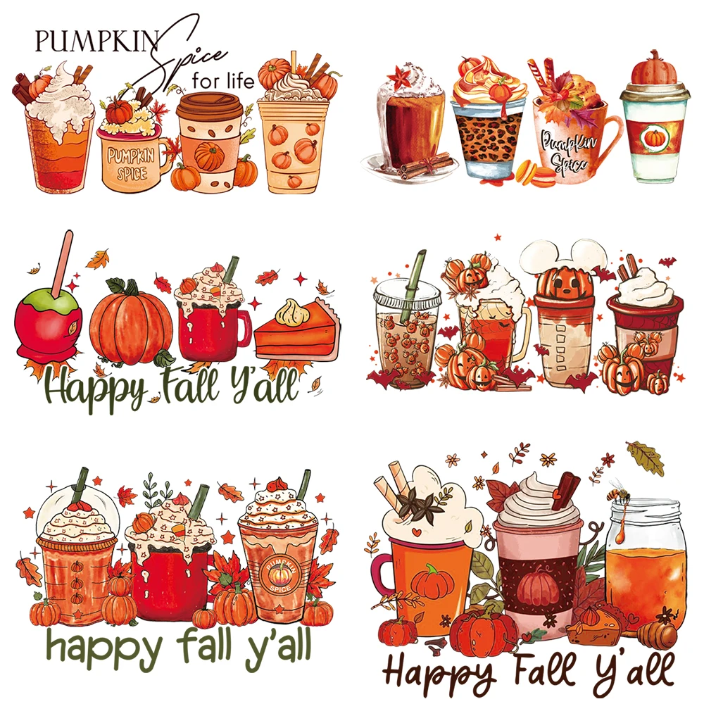 Pumpkin ice cream milk tea cup hot paste design hot pressing DIY washable ironing paste hot transfer pattern paste
Pumpkin ice cream milk tea cup hot paste design hot pressing DIY washable ironing paste hot transfer pattern paste